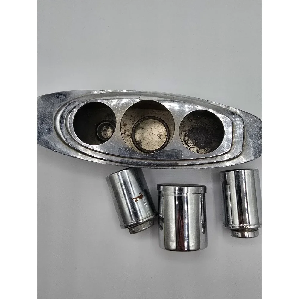 CHROME ART DECO OCEAN LINER SALT & PEPPER CRUET‎ SET VINTAGE 1930-50's